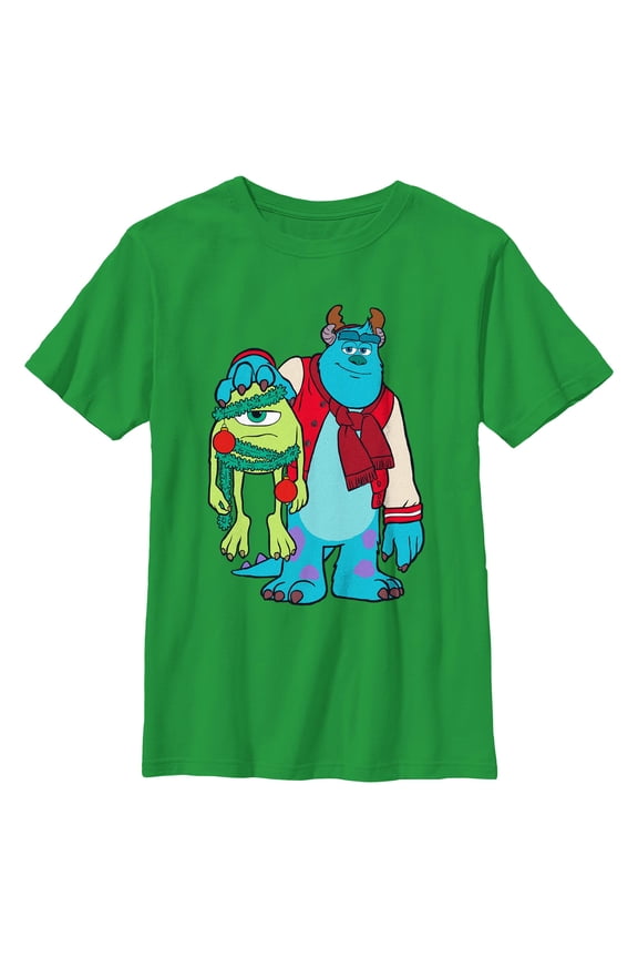 Boys Monsters Inc Christmas Friends Sully and Mike T Shirt