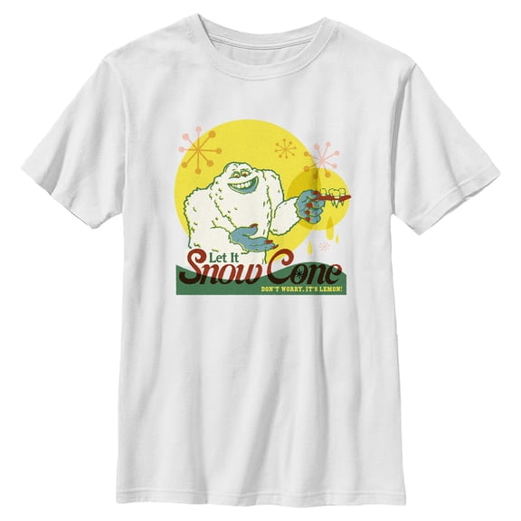 Boys Monsters Inc Let It Snow Cone It's Lemon T Shirt