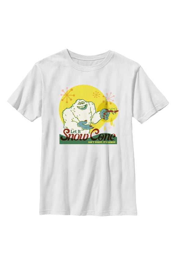 Boys Monsters Inc Let It Snow Cone It's Lemon T Shirt