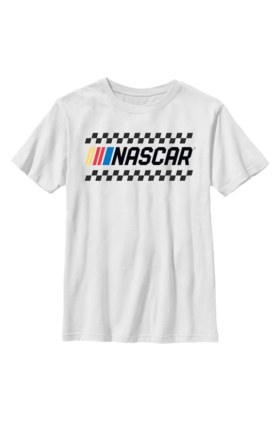 Boys NASCAR Checkered Classic Logo T Shirt