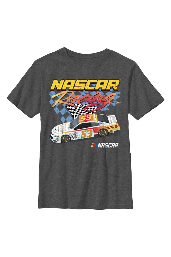 Boys NASCAR Retro Racing 53 Car T Shirt