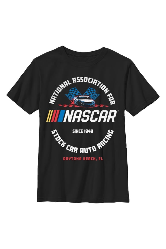 Boys NASCAR Since 1948 Daytona Beach Logo T Shirt