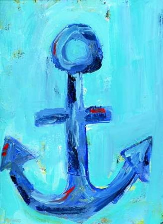 Boys Nautical Anchor Canvas Art - Pamela J Wingard (18X24)