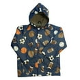 thumbnail image 1 of Boys Navy Sports Balls Rain Coat 6, 1 of 2