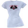 thumbnail image 1 of Boys Night Out Women's Juniors Heart Hands Short Sleeve T Shirt, 1 of 1