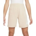 thumbnail image 1 of Boys' Nike Sportswear Club Fleece HBR Lounge Shorts Small Sanddrift/White, 1 of 1