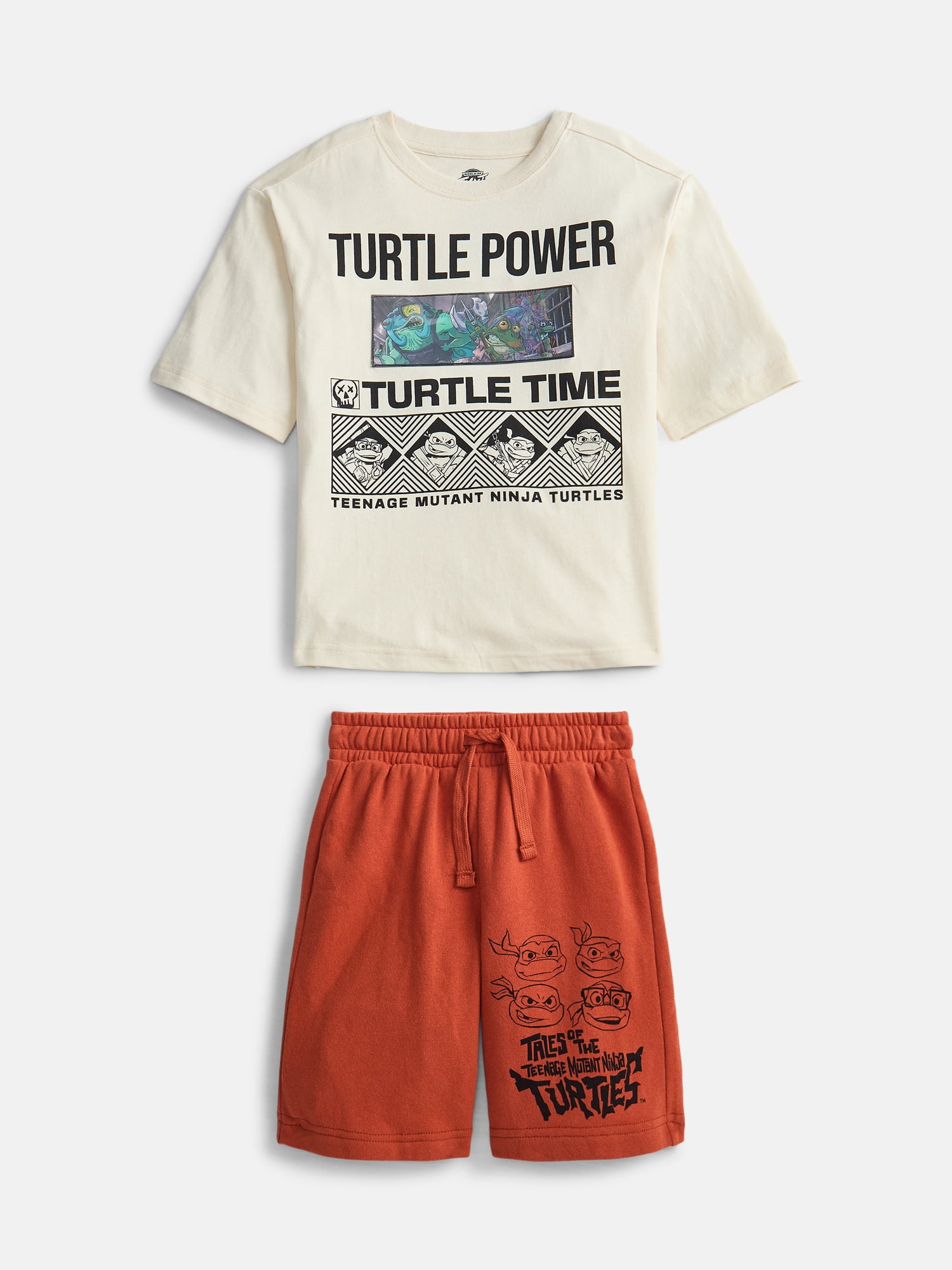Teenage Mutant Ninja Turtles Boys Graphic Tee and Shorts Set, 2-Piece, Sizes 4-18