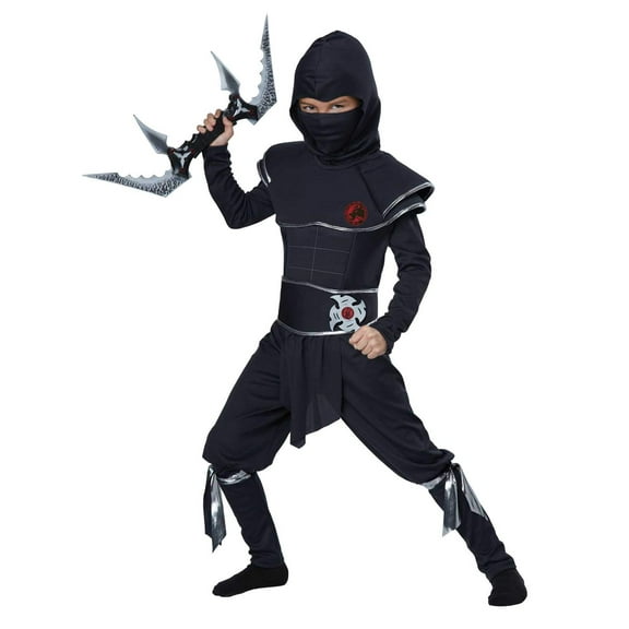 Boys Ninja Warrior Costume Size Medium 8-10