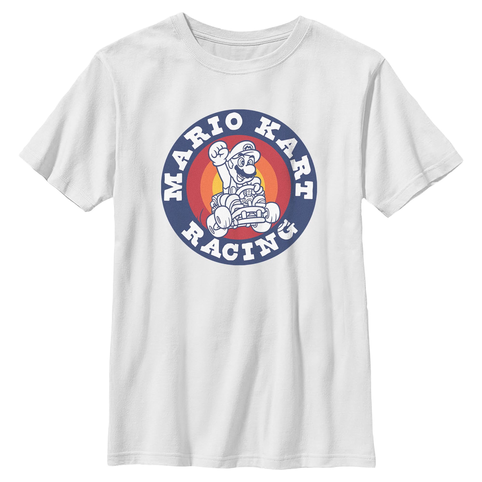 Boys Nintendo Circled Racing Badge T Shirt - Walmart.com
