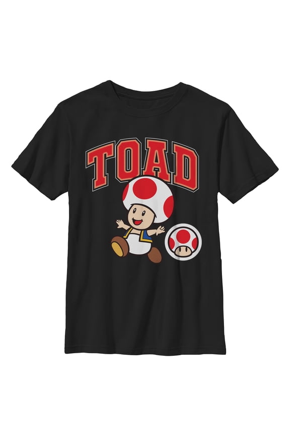 Boys Nintendo Collegiate Toad Set T Shirt