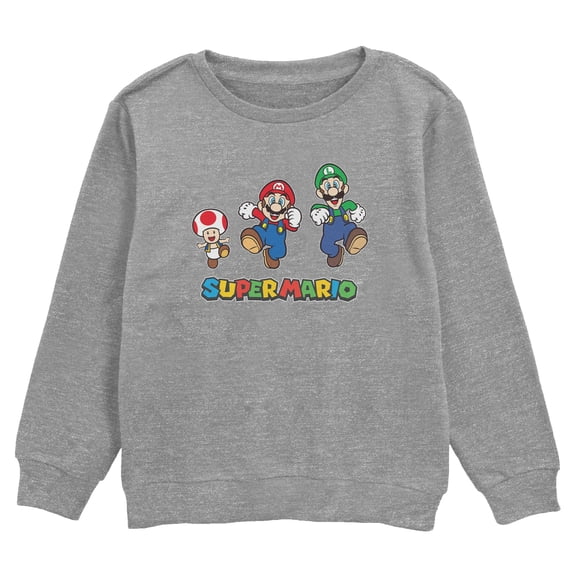 Boys Nintendo Happy and Colorful Trio Sweatshirt