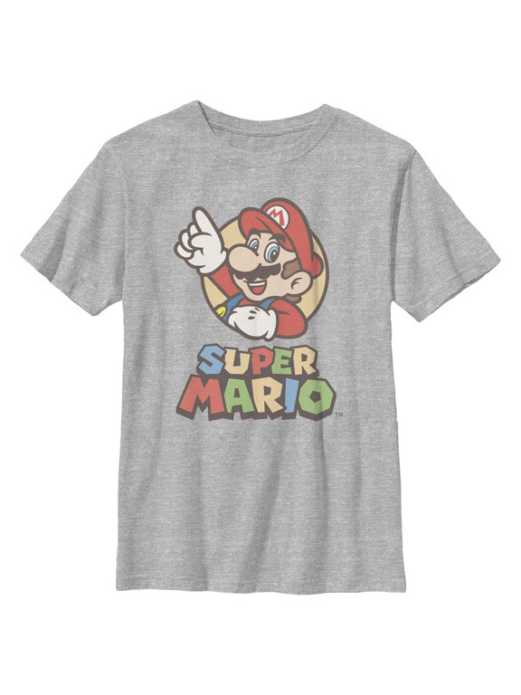 Boys Nintendo Here We Go Classic Pose T Shirt
