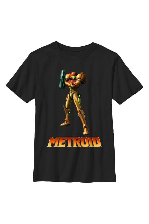 Boys Nintendo Prime Samus Aran Full Shot T Shirt