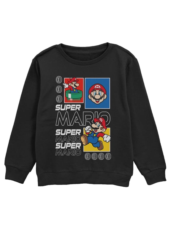 Boys Nintendo Super Mario Coins Sweatshirt