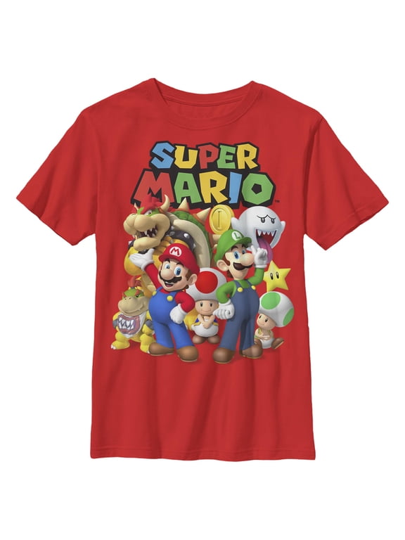 Boys Nintendo Super Mario Group T Shirt
