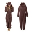 thumbnail image 1 of Boys Onesie Pajamas with Eye Mask Girls Pajamas with Bear-Eared Hood Zip-Up Fall Pajamas One-Piece Sleepwear Teen Winter Suit 11-12 Years, 1 of 7