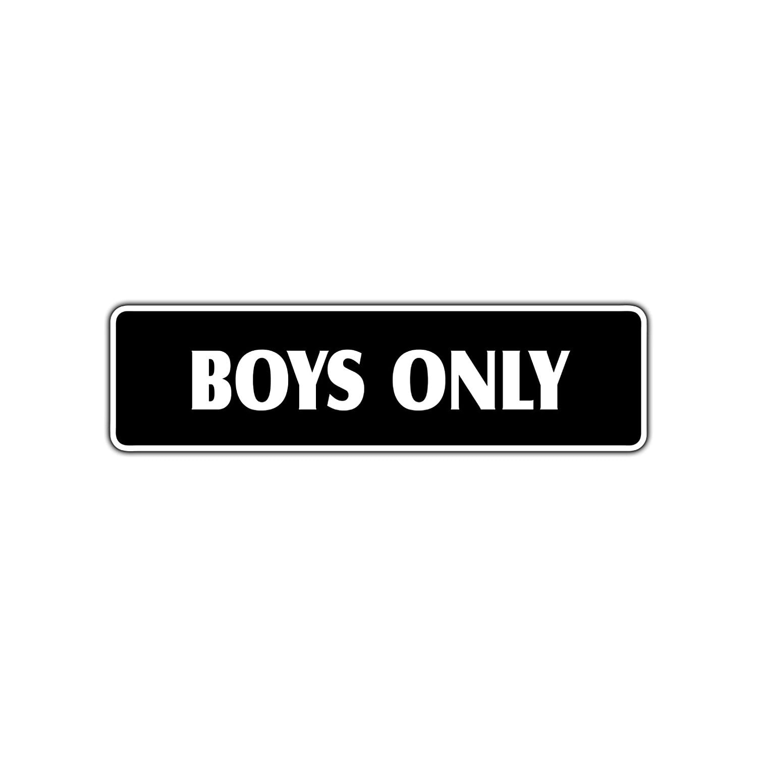 Boys Only Club House Bedroom School Bathroom Aluminum Metal Novelty ...
