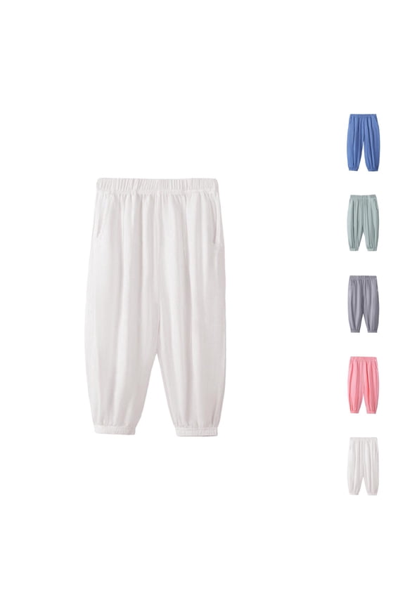 Boys Outdoor Pants for Kids - Elastic Waist Lightweight Summer Playwear in Breathable Fabric For 3-12 Years Old Boys New 2025 Kids Clothes