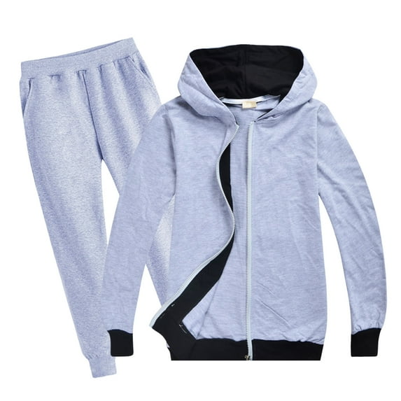 Gaexia Boys Outfits 10-12 Win Zip Up Stripe Hoodies for Boys 6-8 Tracksuit Jogger Pants Set Pullover Sweaters Sweatshirt with Pants Boys Size 6