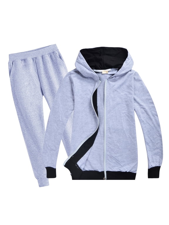 Boys Outfits 10-12 Win Zip Up Stripe Hoodies for Boys 6-8 Tracksuit Jogger Pants Set Pullover Sweaters Sweatshirt with Pants Boys Size 6