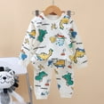 thumbnail image 1 of Boys Outfits 18 Months Girls Summer 𝗣ajamas Set 4 Pieces Cotton 𝗦leepwear Size 18 Months-12 Years Homewear Long sleeve 𝗣js for Girls 6 9 12 18 24 Months 2T 3T 4T, 1 of 7