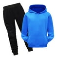 thumbnail image 1 of Boys Outfits 4-12 Winter Zip Up Stripe Hoodies for Boys 8-10 Tracksuit Jogger Pants Set Pullover Sweaters Boys Clothes Dark Blue, 120 / 3-4 Years, 1 of 3