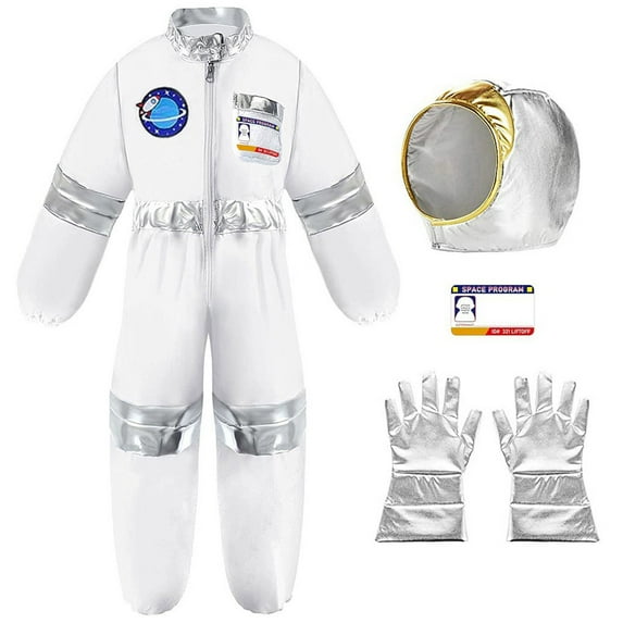Boys Outfits&Set Children Space Suit Halloween Astronaut Gloves Holiday Party Attire for Kids