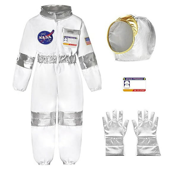 Boys Outfits&Set Children Space Suit Halloween Astronaut Gloves Holiday Party Attire for Kids