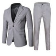 thumbnail image 1 of Boys Outfits & Set - Toddler Baby Boys Spring Autumn Solid Long Sleeve Pants Coat 2PC Suit Clothes, 1 of 2
