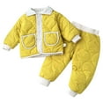 thumbnail image 1 of Boys Outfits&Set Toddler Jackets Winter Outerwear Coat for Baby Girls 2 Pcs Set, 1 of 9