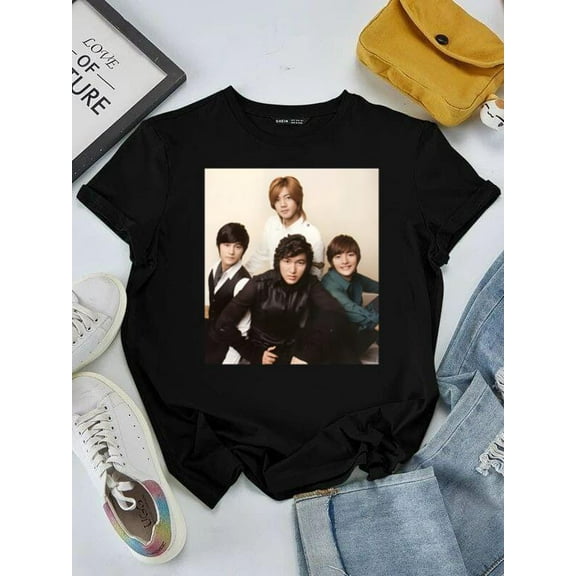 Boys Over Flowers K-Drama Manga Romance Fan Graphic F4 Group Unisex tee V50691, for men & women, up to size 5XL