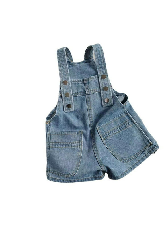 Boys Overalls Summer Denim Overalls Sleeveless Jumpsuit Shortalls Boys Overalls Size 8-9 Years