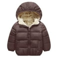 thumbnail image 1 of Boys' Padded Coat Thickened Hooded Jacket Down Jacket (1Y 6Y), 1 of 4