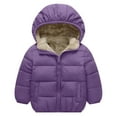 thumbnail image 1 of Boys' Padded Coat Thickened Hooded Jacket Down Jacket (1Y 6Y), 1 of 4