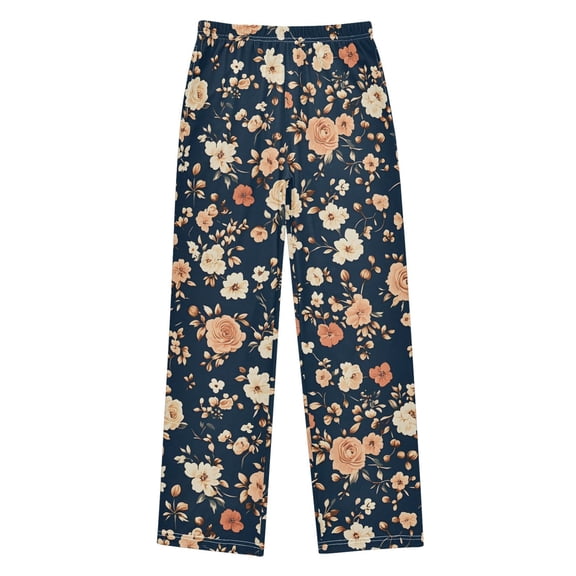 Boys Pajama Pants Light Rose Soft Kids Pj Bottoms Lounge Pants with Pockets Boys Sleepwear Size 6-14