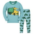 thumbnail image 1 of Boys Pajama Sets Cute Cartoon Cotton Sleepwear Long Sleeve 2 Piece Matching Holiday Pjs Set Snug-Fit Outfits Sleepwear Kids Clothes Pjs,Z1-Blue,2Y(2-3 Years), 1 of 2