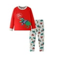 thumbnail image 1 of Boys' Pajama Sets Dinosaur Pajamas Crewneck Long Sleeve Cozy Pajamas Kids Christmas Pajamas Boys 6-7 Years, 1 of 8