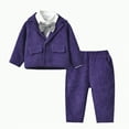 thumbnail image 1 of Boys' Pajama Sets Toddler Baby Boy Spring Fall Button Down Long Sleeve Elastic Waist 12 18 24 Months 2T 3T 4T Everyday Outfit Set 2-Pieces, 1 of 5