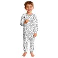 thumbnail image 1 of Boys Pajamas 2 Piece Cozy Christmas Graffiti Graphic Print Crew Neck Long Sleeve Top And Pants Pjs for Boys Size 2-3 Years, 1 of 8
