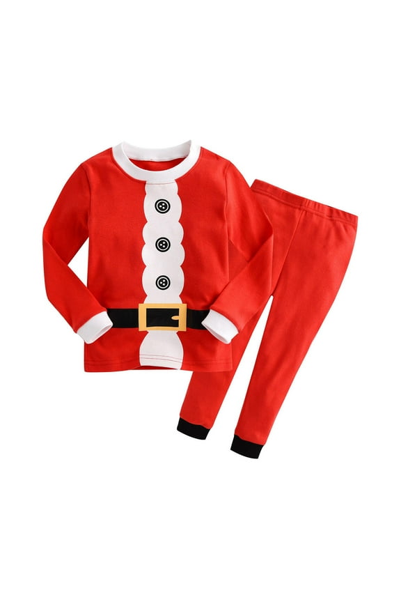 Boys Pajamas For Baby Girls Boys Christmas Santa Claus XMAS Pajamas Set Cotton Pjs Toddler Sleepwear Kids Clothes Set 6 Years