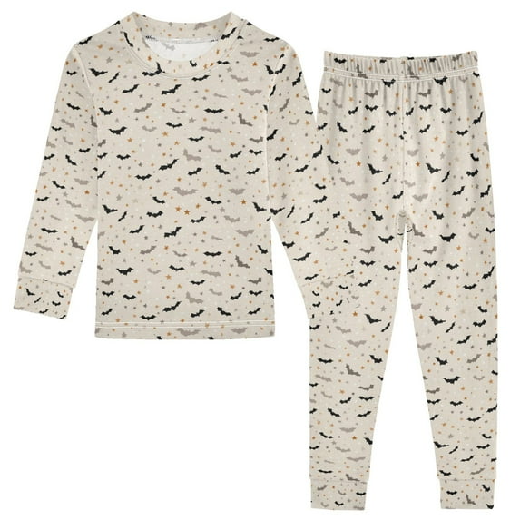 Boys Pajamas Girls Pajama Bats and Stars Cute Comfortable Cotton Two-piece Pajama Set