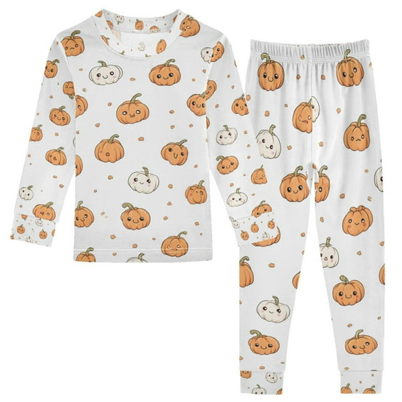 Boys Pajamas Girls Pajama Cartoon Halloween Pattern Cute Comfortable Cotton Two-piece Pajama Set