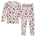 thumbnail image 1 of Boys Pajamas Girls Pajama Cute Strawberries Cute Comfortable Cotton Two-piece Pajama Set, 1 of 7
