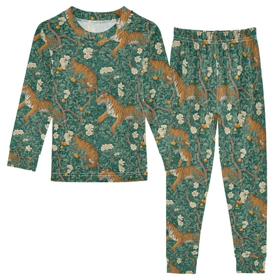 Boys Pajamas Girls Pajama Tiger Cute Comfortable Cotton Two-piece Pajama Set