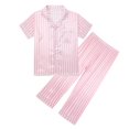 thumbnail image 1 of Boys Pajamas Set Kids Toddler Baby Girls Spring Summer Plaid Cotton Short Sleeve Sleepwear Pajamas Clothes Toddler Pjs Birthday Girl Pajamas for Little Boys 4-5 Years, 1 of 8