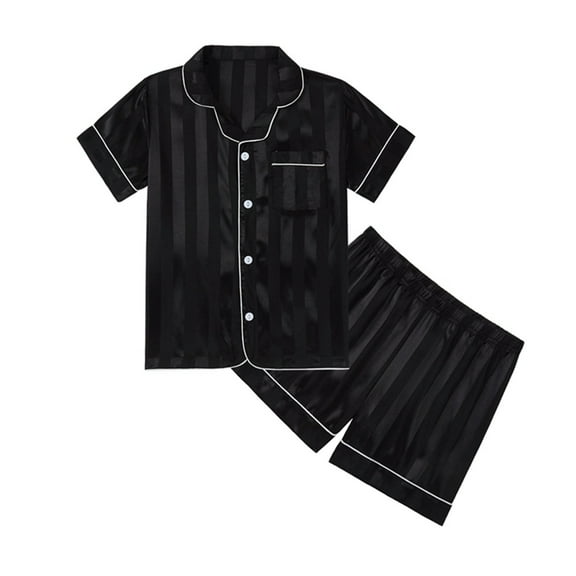 Boys Pajamas Size 10-12 Shorts Girls Pajamas Set Summer Girl Gifts Toddler PJs Short Sleeves Girls' Nightgowns & Sleep Shirts with Pocket 2-12 Years