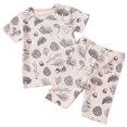 thumbnail image 1 of Boys Pajamas Summer Cotton Skin Friendly Printed Short Sleeve Household Tops Shorts Toddler Pajamas C 3 Months-6 Months, 1 of 8