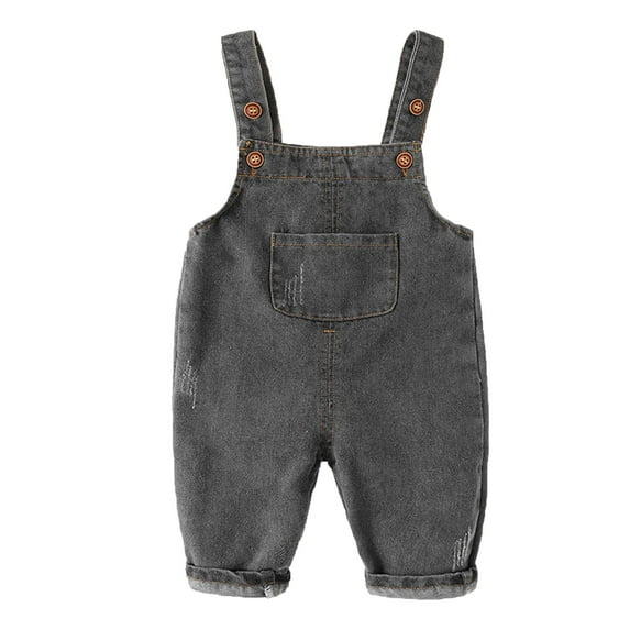 Boys Pants 18-24 Months Baby Denim Overalls Spring Baby Fashion Cute Suspender Stretchy Comfortable Breathable Trendy Sports Trousers