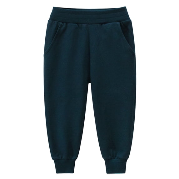 Boys Pants 6-7 Years Solid Color Sport Casual Fashion Stretchy Comfortable Breathable Trendy Outdoor Trousers