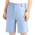thumbnail image 1 of Boys Pants Adjustable Waist Stretch Flat Front Shorts School Uniformss Bottoms, 1 of 7